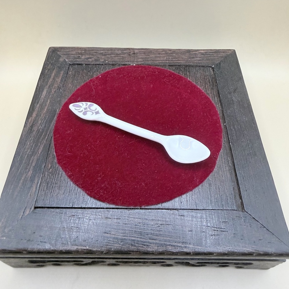 Lenox Spice Village Condiment Spoon - Vintage 1992 (Purple)